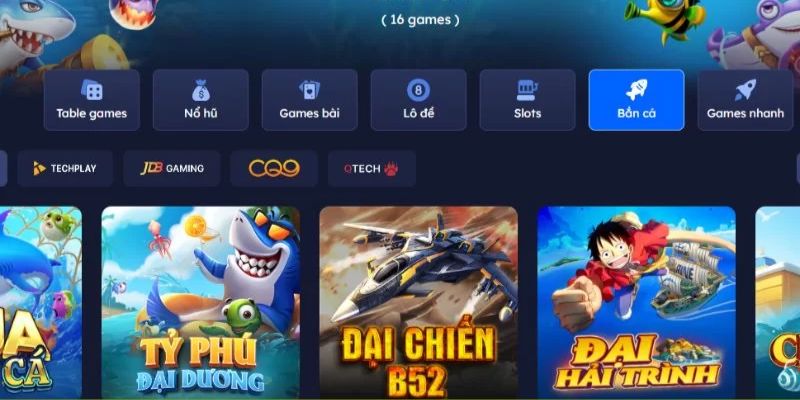 Các chuyên mục Xổ số, Game bài, Bắn cá tại DA88
